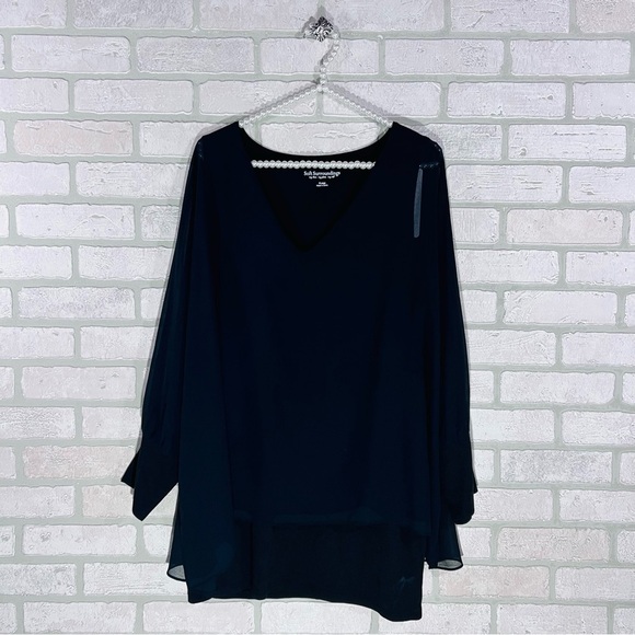 Soft Surroundings NWT San Sebastián Top in Black Size XL - Picture 2 of 8